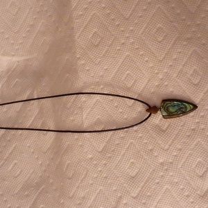 Abalone pendant necklace
